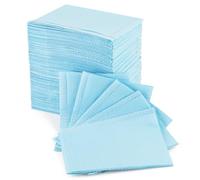Annhua 125 PCS Disposable Dental Bibs, Waterproof Scarf Towel for Tattoo, Clinic Use, Feeding (Blue)