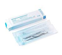 Annhua 200 Pcs Self Seal Sterilization Pouches 2.8×10 Inches Autoclave Pouches with Transparent Film, Dental Sterilization Bags for Dental Tools and Nail Tool kits - Blue