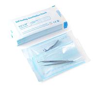 Annhua 200 Pcs Self Seal Sterilization Pouches 5.3×11 Inches Autoclave Pouches with Transparent Film, Dental Sterilization Bags for Dental Tools and Nail Tool kits - Blue