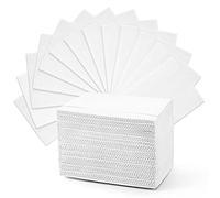 Annhua 60 Pcs Dental Bibs Disposable Tattoo Bibs, 13" X 18" Splashproof Dentist Bib Sheets 3 Ply for Dental Clinic, Beauty Salons, Nail Art, Tattoo Preparation, and General Cleaning - White