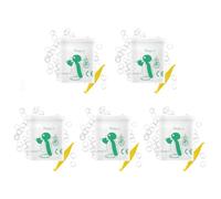 Annhua Orthodontic Elastic Bands 500 Pcs Braces Bands with 5 Pcs Placers, Rubber Dental Elastics for Teeth Gap, Braces, and Crooked Teeth (Penguin 5/16" 4.5OZ)