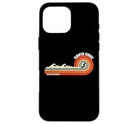 Anni '70 '80 California CA Retro Tramonto City Santa Cruz Case for iPhone 16 Pro Max
