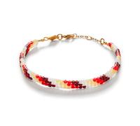 ANNI LU Arizona Berry Bliss Bracelet 18 ct. Goldplated Brass 252-10-05 - Woman - Brass Orange/Red/White 16 cm
