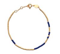 ANNI LU Asym Bracelet Goldplated Brass 1014 - Woman - Brass Blue/Gold 15 cm