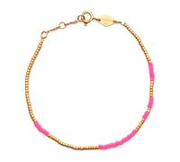 ANNI LU Asym Bracelet Goldplated Brass 1018 - Woman - Quartz - Brass Gold/Pink 15 cm
