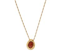 Anni LU Cherry On Top 18kt Gold-plated Necklace - Red - One Size