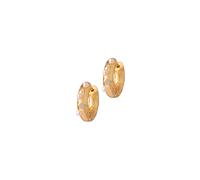 ANNI LU Gem in a Hoop Earrings 18 ct. Goldplated Brass 201-30-38 - Woman - Brass Gold/White