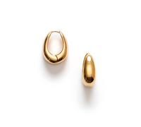 ANNI LU Golden Curve Earrings Goldplated Brass 261-30-67 - Woman - Brass Gold 26 mm