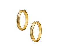 ANNI LU Golden Deco Earrings Goldplated Brass 262-30-59 - Woman - Brass Gold 30 mm