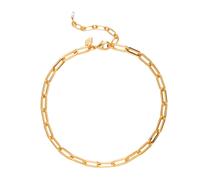 ANNI LU Golden Hour Ankle chain Goldplated Brass 231-50-76 - Woman - Brass Gold 26 cm