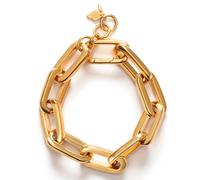 ANNI LU Golden Link Bracelet Goldplated Brass 261-10-09 - Woman - Brass Gold 19 cm
