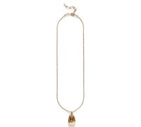 ANNI LU Golden Pebble Necklace Goldplated Brass 241-20-52 - Woman Gold