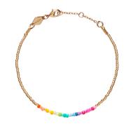ANNI LU Golden Rainbow Bracelet 18 ct. Goldplated Brass 231-10-13 - Woman - Brass Gold 16 cm