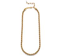 ANNI LU Golden Rope Necklace Goldplated Brass 252-20-31 - Woman - Brass Gold 43 cm