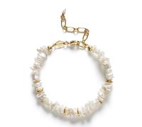 ANNI LU Pearl Power Bracelet 24 ct. Goldplated Brass 241-10-01 - Woman White