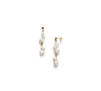 ANNI LU Pearly Drop Earrings 18 ct. Goldplated Stainless Steel 241-30-79 - Woman Gold