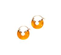 ANNI LU Petit Swell Hoops Earrings 18 ct. Goldplated Brass 231-30-65 - Woman - Brass Gold/Orange