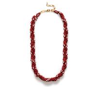 ANNI LU Rodeo Necklace Goldplated Brass 252-20-33 - Woman - Brass Red 40 cm
