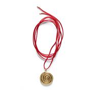 ANNI LU Spiral On A String Necklace 18 ct. Goldplated Brass 241-20-89 - Woman Gold/Red