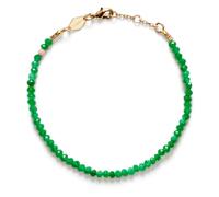 ANNI LU Tan Line Bracelet 18 ct. Goldplated Brass 242-10-03 - Woman - Pearls Green 16 cm