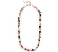 ANNI LU Tropicana Necklace 18 ct. Goldplated Brass 232-20-33 - Woman - Brass Multicoloured
