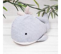 Annibells Blue & White Striped Whale Doorstop (2600) - Light Blue