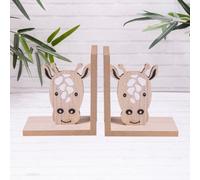 Annibells Giraffe Wooden Safari Jungle Children's Animal Bookends (17716)