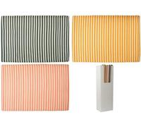 Annibells Green Yellow Pink Striped Garden Rug (17883) - Pink, 150 X 200 Cms
