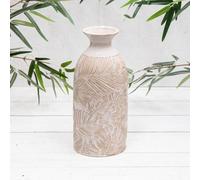 Annibells Large Ceramic Leaf Botanical Vases (10031) - Narrow Neck