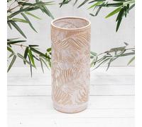 Annibells Large Ceramic Leaf Botanical Vases (10031) - Wide Neck