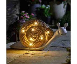 Annibells Large Snail Solar Led Light Up Garden Ornament (13055)