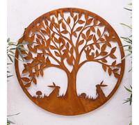 Annibells Large Woodland Scene Metal Wall Plaque (14635)