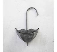 Annibells Metal Wall Umbrella Galvanised Flower Pots Garden Balcony Planters (Small)