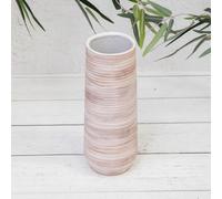 Annibells Natural Rustic Stoneware Ribbed Ceramic Vases (7603) - Small
