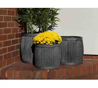 Annibells Ribbed Vintage Metal Garden Dolly Tubs Lo (4803) - Small