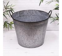 Annibells Round Galvanised Metal Bucket Planters (7181) - X Large