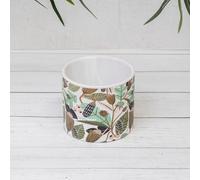 Annibells Vintage Foliage Multi Coloured Ceramic Round Plant Pot (5476)