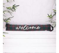 Annibells Welcome Tartan Draught Excluder Green/red