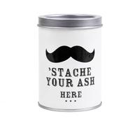 ANNID Novelty Metal Ashtray with Funny Printed Design, Durable Tinplate Cigarette Ash Tray, Decorative Smoking Accessory for Home, Garden, Patio & Man Cave ('Stash Your Ash)