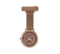 Annie Apple Designer Brown Bronze Rose Gold Mesh Scissor Hands Nurse Nurses Hairdresser Beautician Fob Pocket Watch