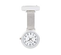 Annie Apple Designer Silver Mesh Strap White Dial Scissor Hands Nurses Nurse Beautician Hairdresser Fob Pocket Watch