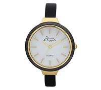 Annie Apple Ladies Designer Crystal Simplicity Gold and Black Watch
