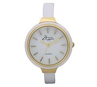 Annie Apple Ladies Designer Crystal Simplicity Gold and White Watch