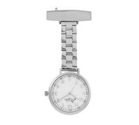 Annie Apple Women's Meraki Pearl, Silver Link Nurses Fob Watch Annie Apple Silver One Size