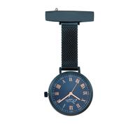 Annie Apple Women's Meraki Rose Gold, Blue Mesh Nurses Fob Watch Annie Apple Blue One Size