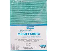 Annie By Light Weight Mesh Fabric 1 8 x 54-inch 100% Polyester Turquoise, Acrylic, Multicoloured, 0.09 x 7.4 x 9.4 cm
