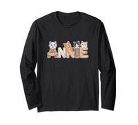 Annie Cat Trees - Personalized Cute Name Word Art Long Sleeve T-Shirt