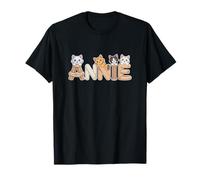 Annie Cat Trees - Personalized Cute Name Word Art T-Shirt