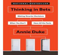 Annie Duke Thinking In Bets Paperback Book Annie Duke Multicolor