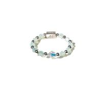 Annie Haak Aurora Crystal 925 Sterling Silver Ring Clear Crystals Sparkling Ring Japanese Beads Gift, Gift For Woman/Friend/Girl Elegant Stetch Fit Casual Birthday Anniversary Handmade in UK